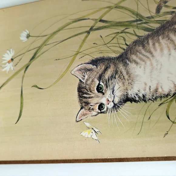 Vintage cats and daisies art decor - Picture 8 of 10